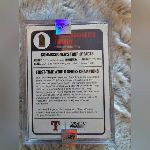 Texas Rangers 2023 World Series pin - Picture 2 of 6